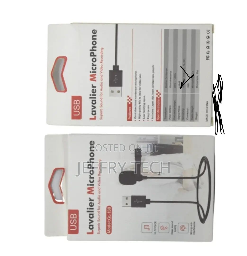 Lavalier Microphone Lavalier GL-138 USB CORBATER