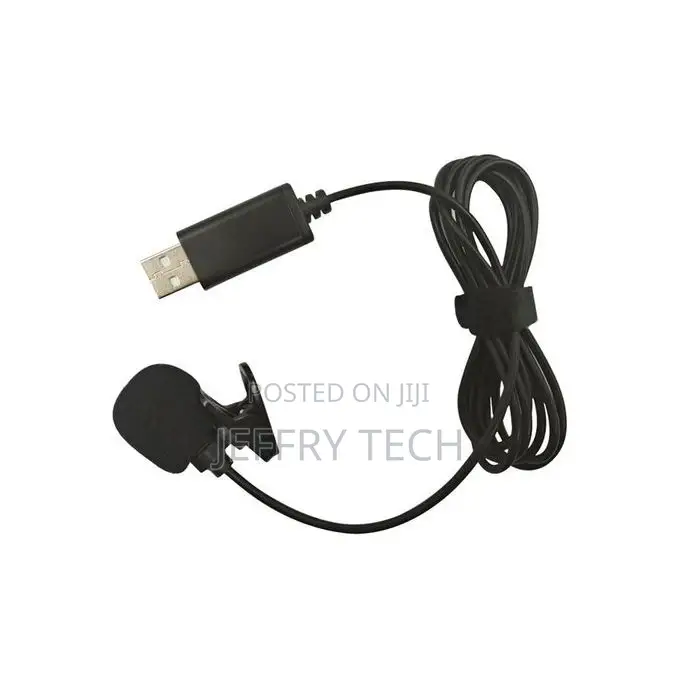 USB Lavalier Lapel Condenser Microphone Omnidirectional