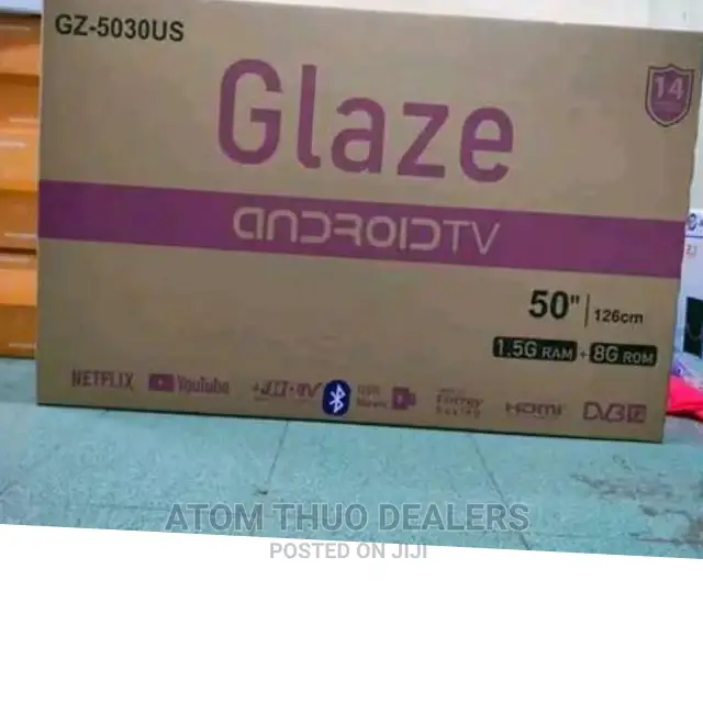 Glaze 50 " Inch Smart Android,Frameles Ultra HD Tv 