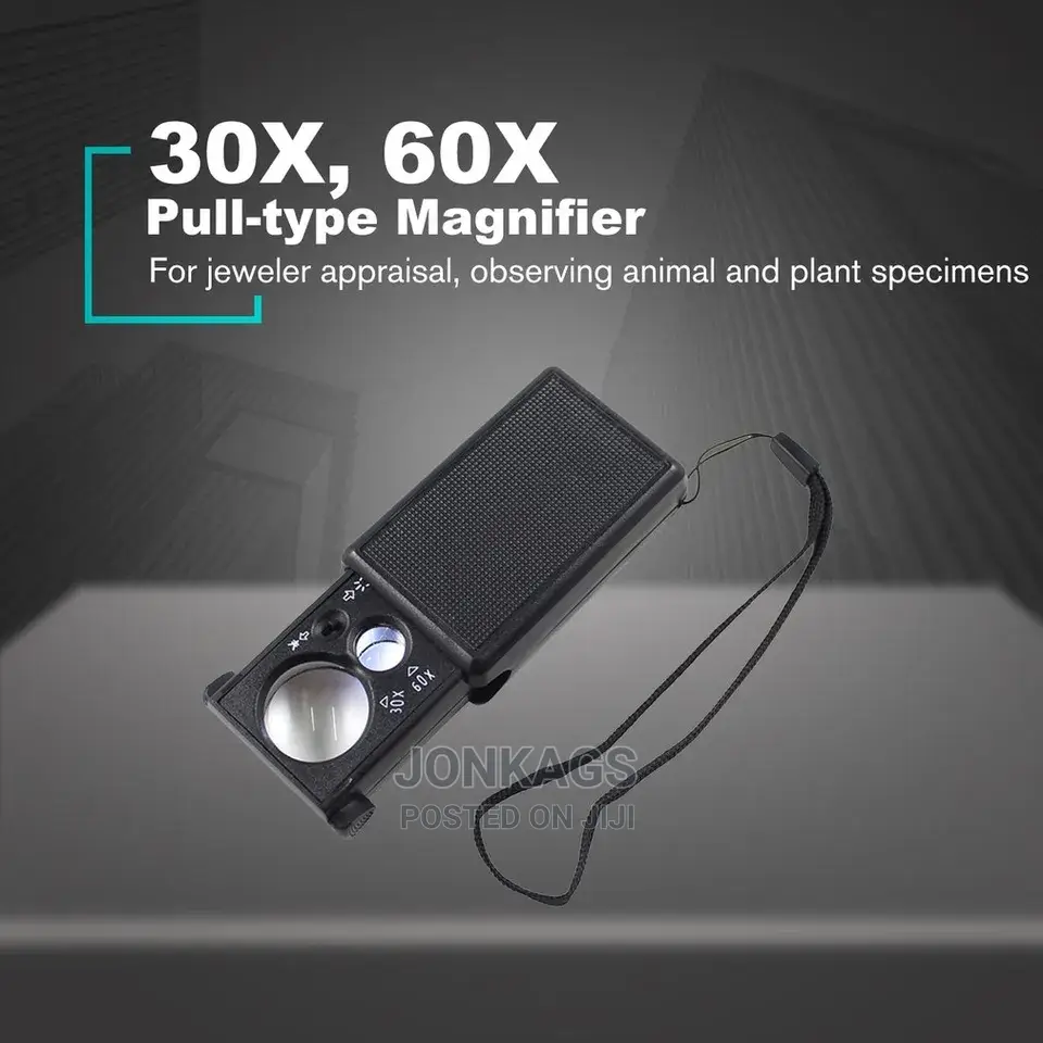 30× 60× Pull Type Magnifying Glass