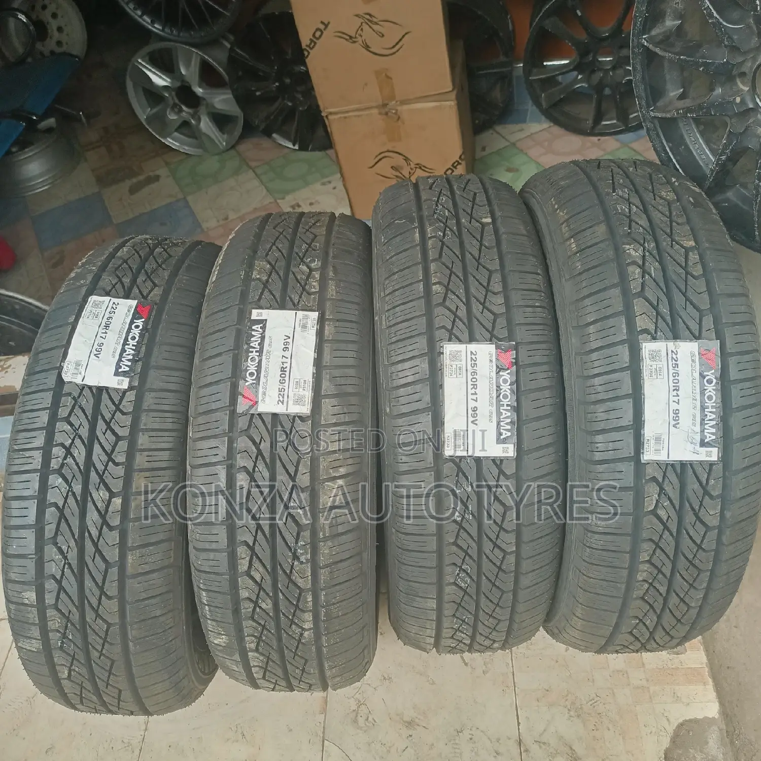 Yokohama Tyres Size 225/60r17 Per Pc