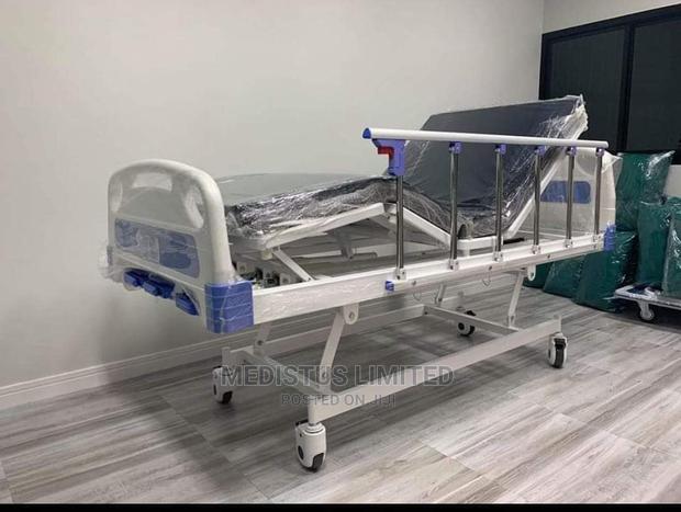 Three Crank Manual Bed With Mattress - main view