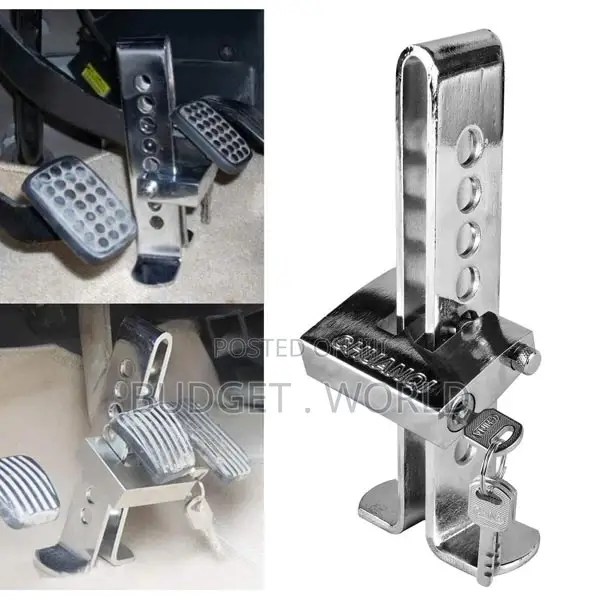 Brake Pedal Lock Security Car Auto Stainless Steel Clutch ;-
