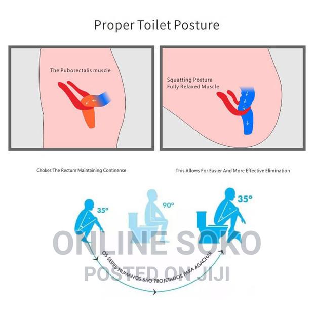 Portable Comfortable Bathroom Squatty Potty Toilet Stool - thumbnail 3