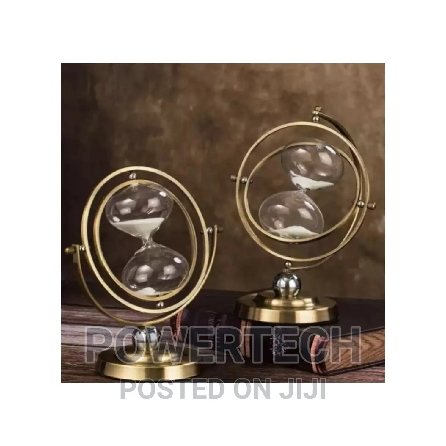 60 Minute Mettalic Hour Glass Sand Timer .