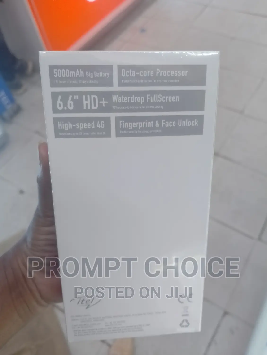 New Itel A60S 128 GB Black