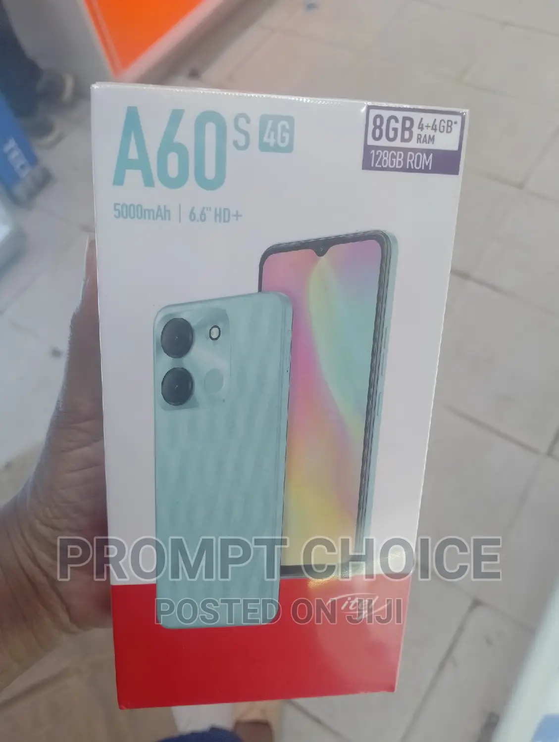New Itel A60S 128 GB Black