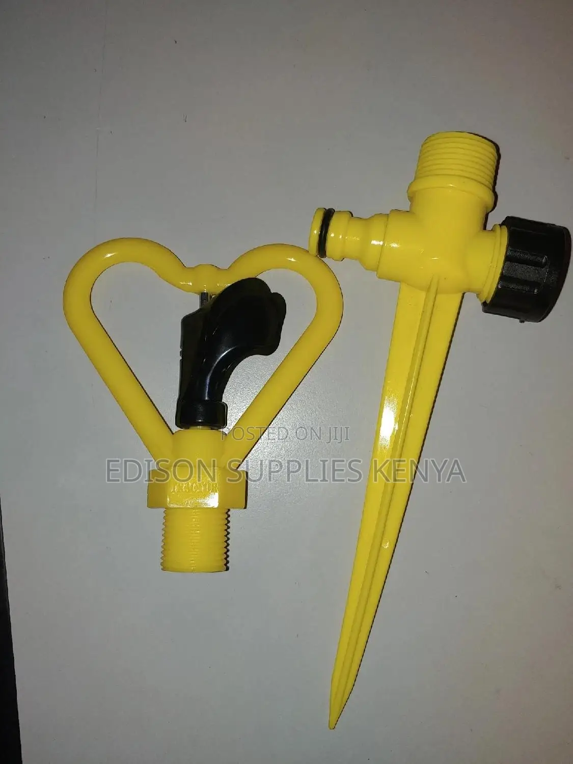 360° Rotating Garden Sprinkler + Base Spike Stand System