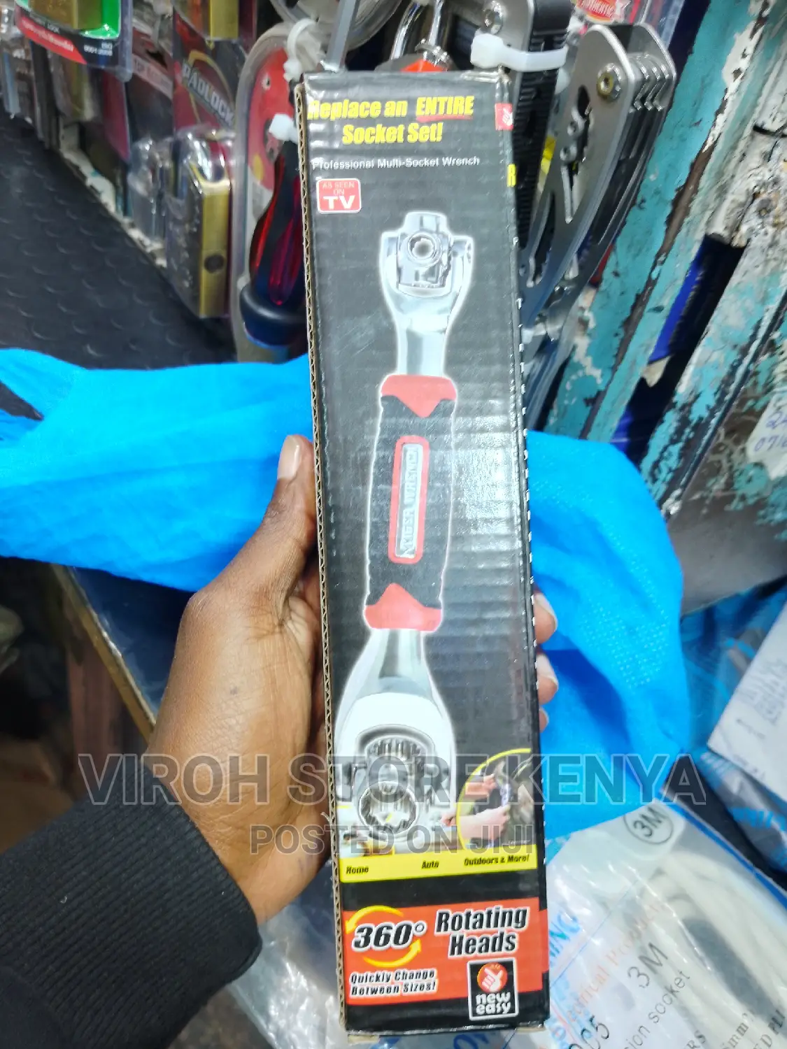 Professional Multi Socket Wrench Rotating Heads