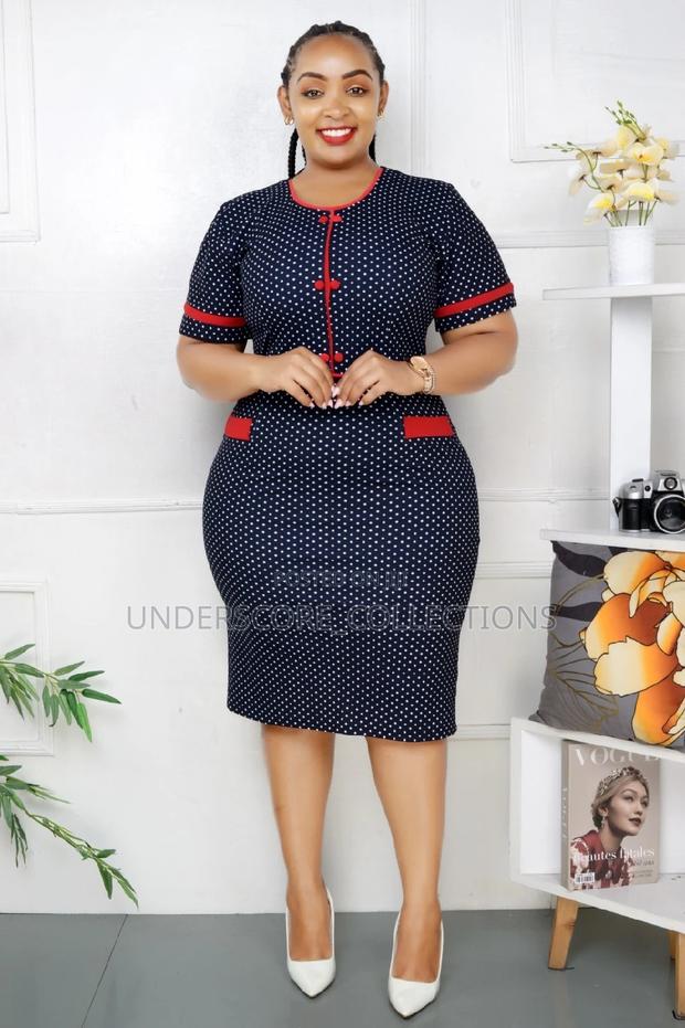 Iladies Polka Dot Bodycon Official Dresses 22 - thumbnail 3