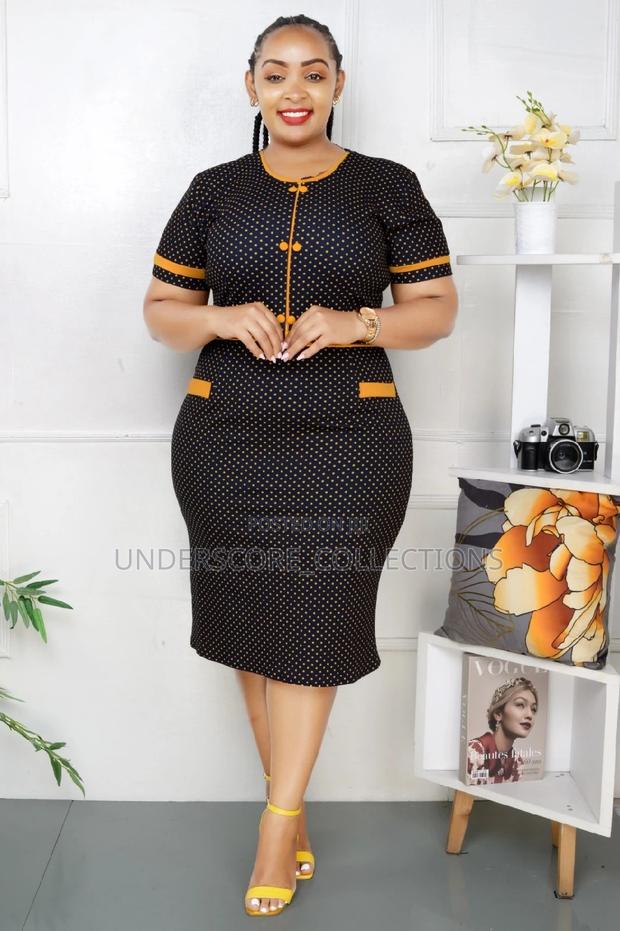 Iladies Polka Dot Bodycon Official Dresses 22 - thumbnail 5