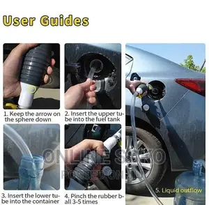 Portable Manual Siphoning Car Fuel Transfer Pump Kit