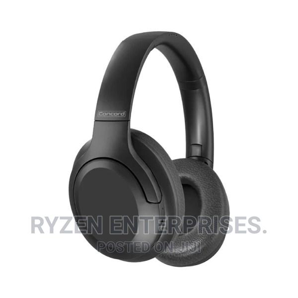 Promate Active Noise Cancelling Wireless Headphones, Black - main view