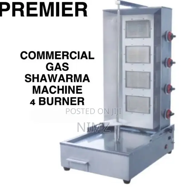 Premier Commercial Gas Shawarma Machine 4 Burner Cooker