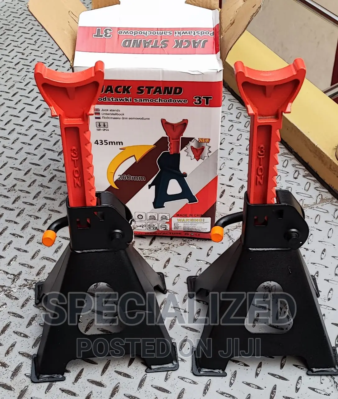 3 Ton Vehicle Jack Stands Sold as a Set of 2 Pieces