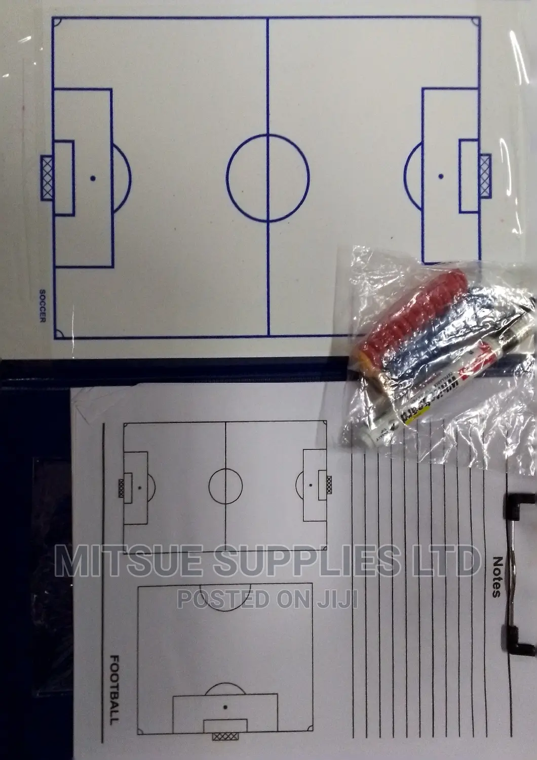 Budget Football Coaching Board 9x14" Magnetic Folder, Marker