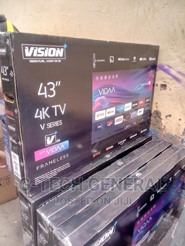 Vision Plus 43inch Smart Vidaa Frameless Tv - main view