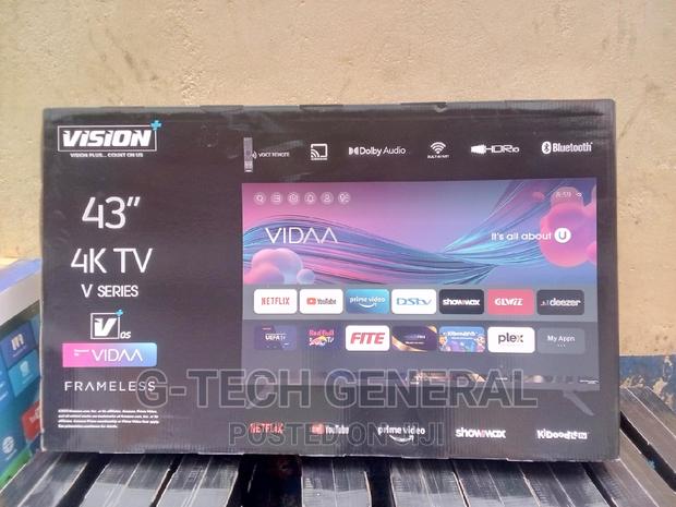 Vision Plus 43inch Smart Vidaa Frameless Tv - thumbnail 2