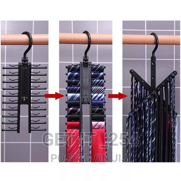 Adjustable 360 Degree Rotating 20 Bow Tie Storage - main view