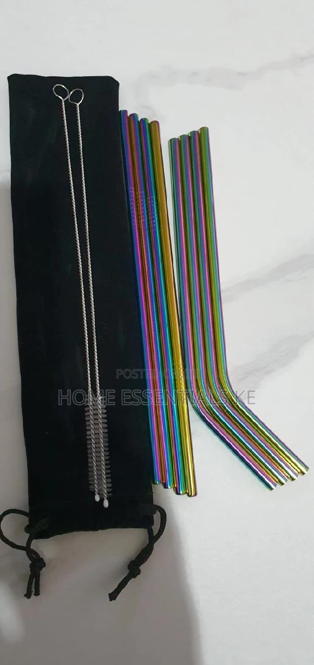 Stainless Steel Reusable Straws 11pc Set