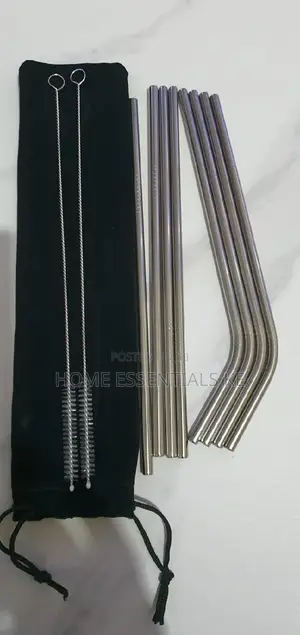 Stainless Steel Reusable Straws 11pc Set