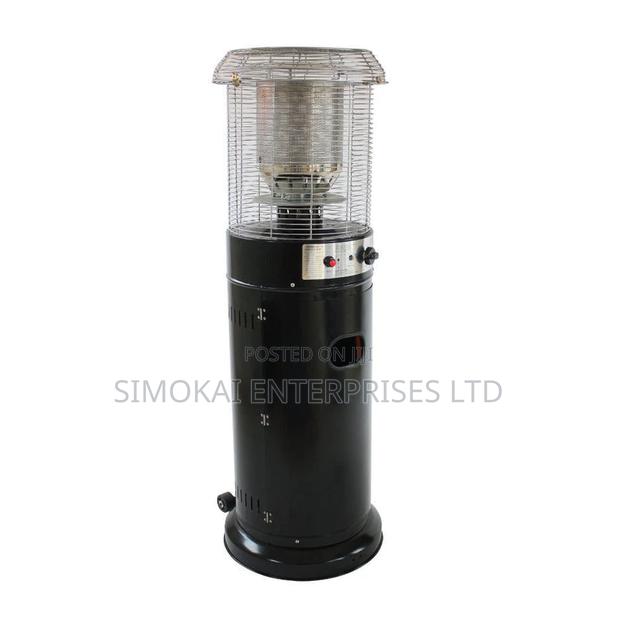 Alva Short Stand Gas Patio Heater – 1.35M Tall - Black
