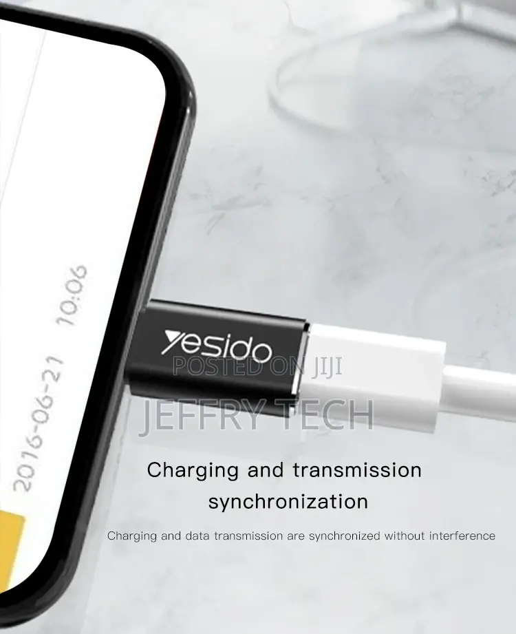 Yesido USB C Female to Lightning Male Adapter, Charging, An