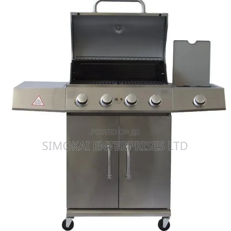 Alva Kalahari 4-Burner Stainless Gas BBQ With Side Burner