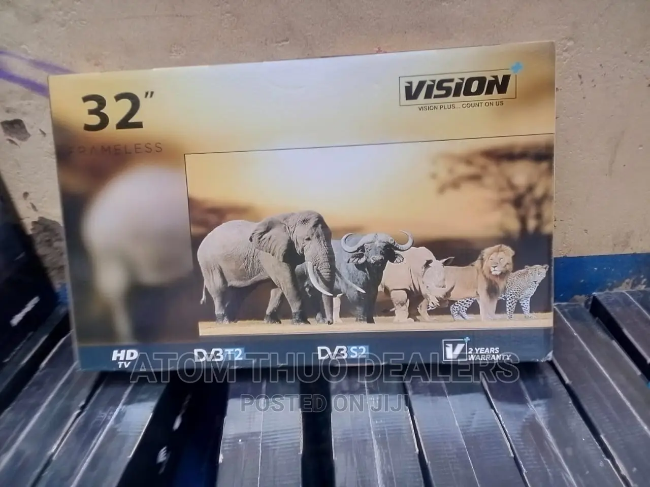 Vision Plus VP8832DF 32" HD Frameless Digital LED TV Black