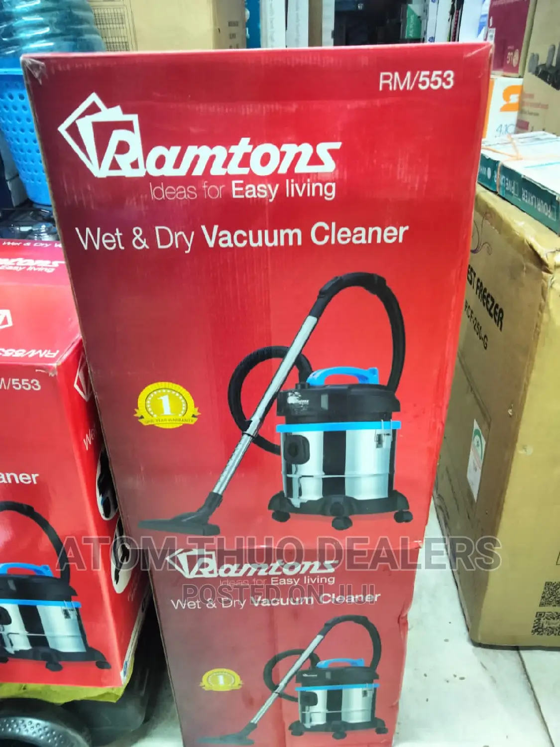 Ramtons RM/553 21 Litre Tank Wet and Dry Vacuum Cleaner . in Nairobi Central Home Appliances