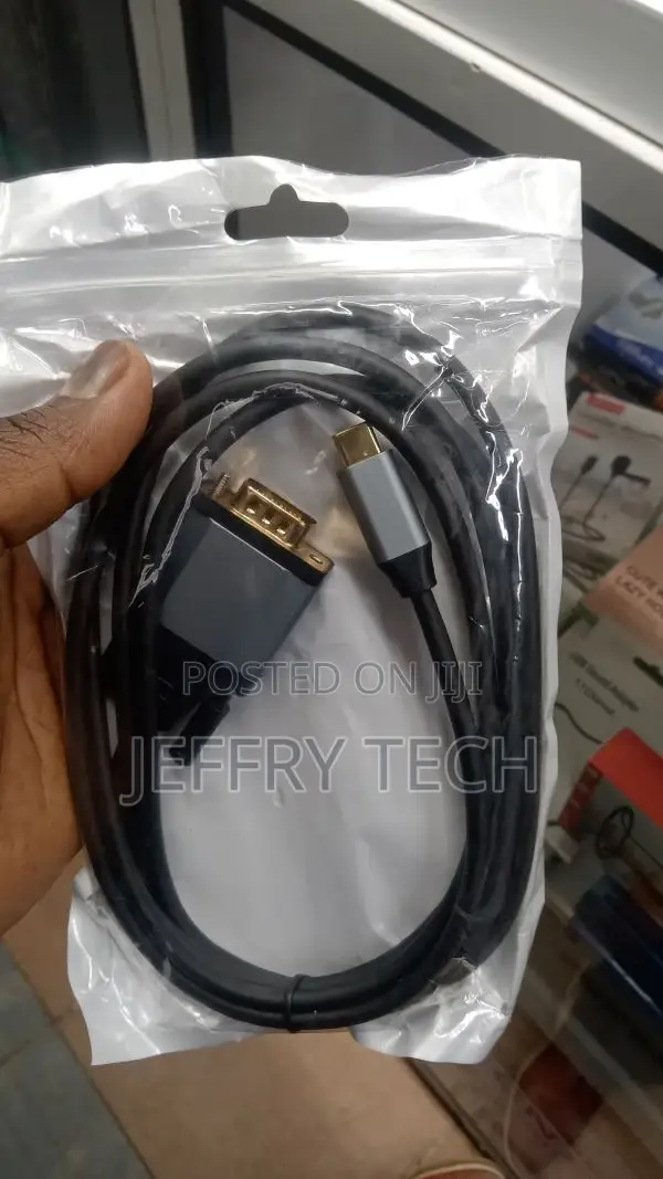 USB C to VGA Cable 6 Feet - Driverless Connect Your USB-C Or