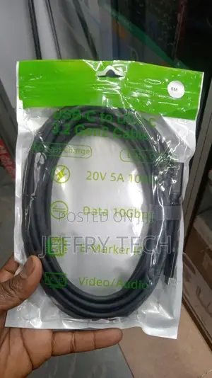 USB 3.1 TYPE-C Male to Female Extension Cable USBC Black 5m