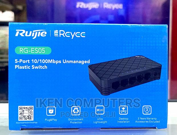 Ruijie Reyee 5 Port 10/100 MBPS Unmanaged Plastic Switch