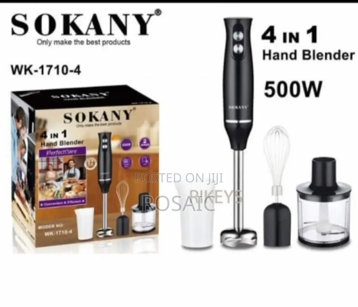 Sokany 4 in 1 Hand Blender**