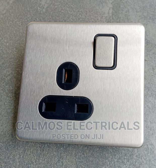 13A Single Socket Silver