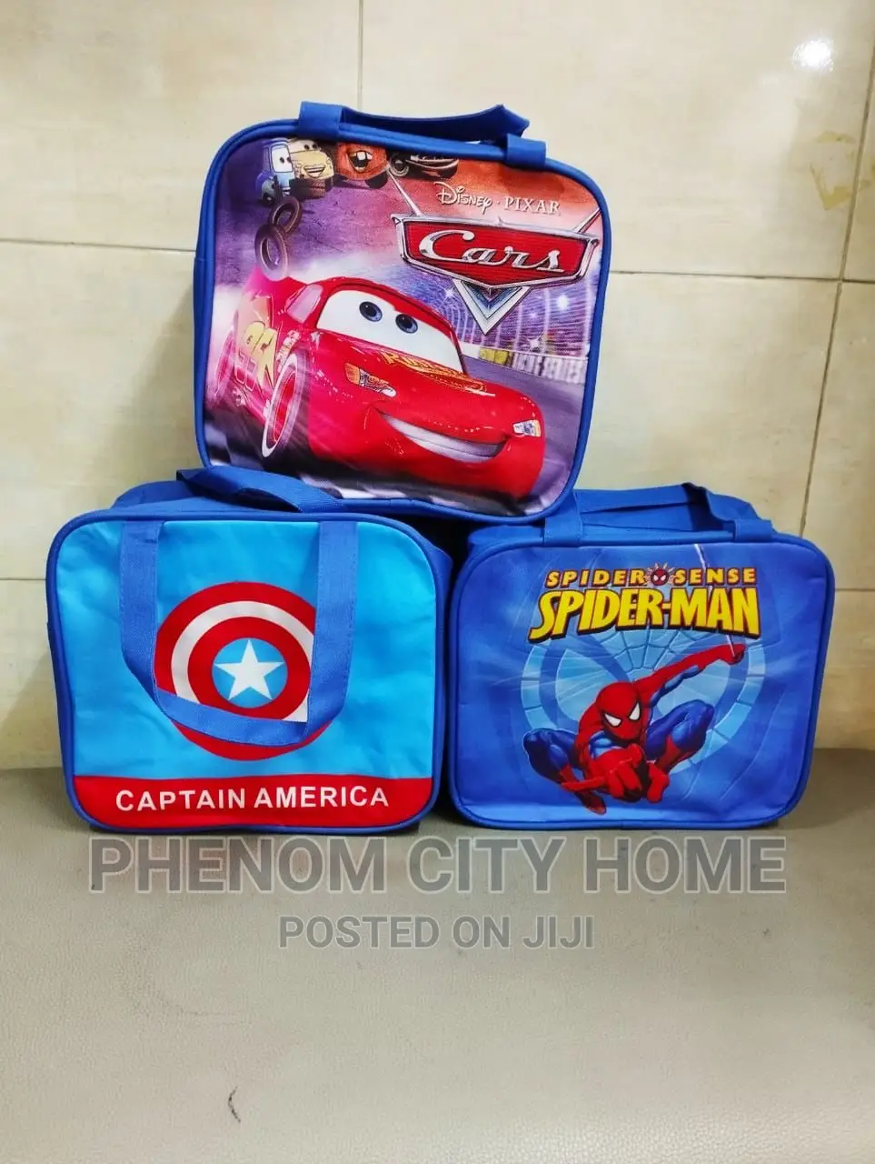 Kids Cartoon Themed Lunch Bags