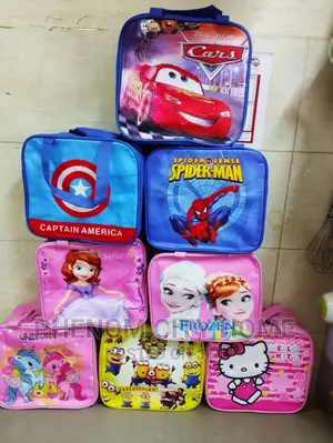 Kids Cartoon Themed Lunch Bags