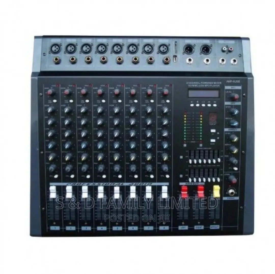 8 Channels Max Powered Mixer PMX808