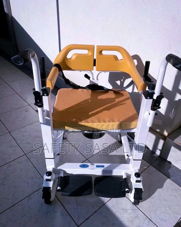 Patient Lift Wheelchair for Home Care, Transfer Chair - thumbnail 3