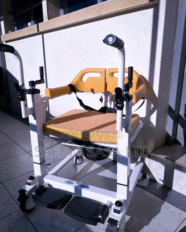 Patient Lift Wheelchair for Home Care, Transfer Chair - thumbnail 4