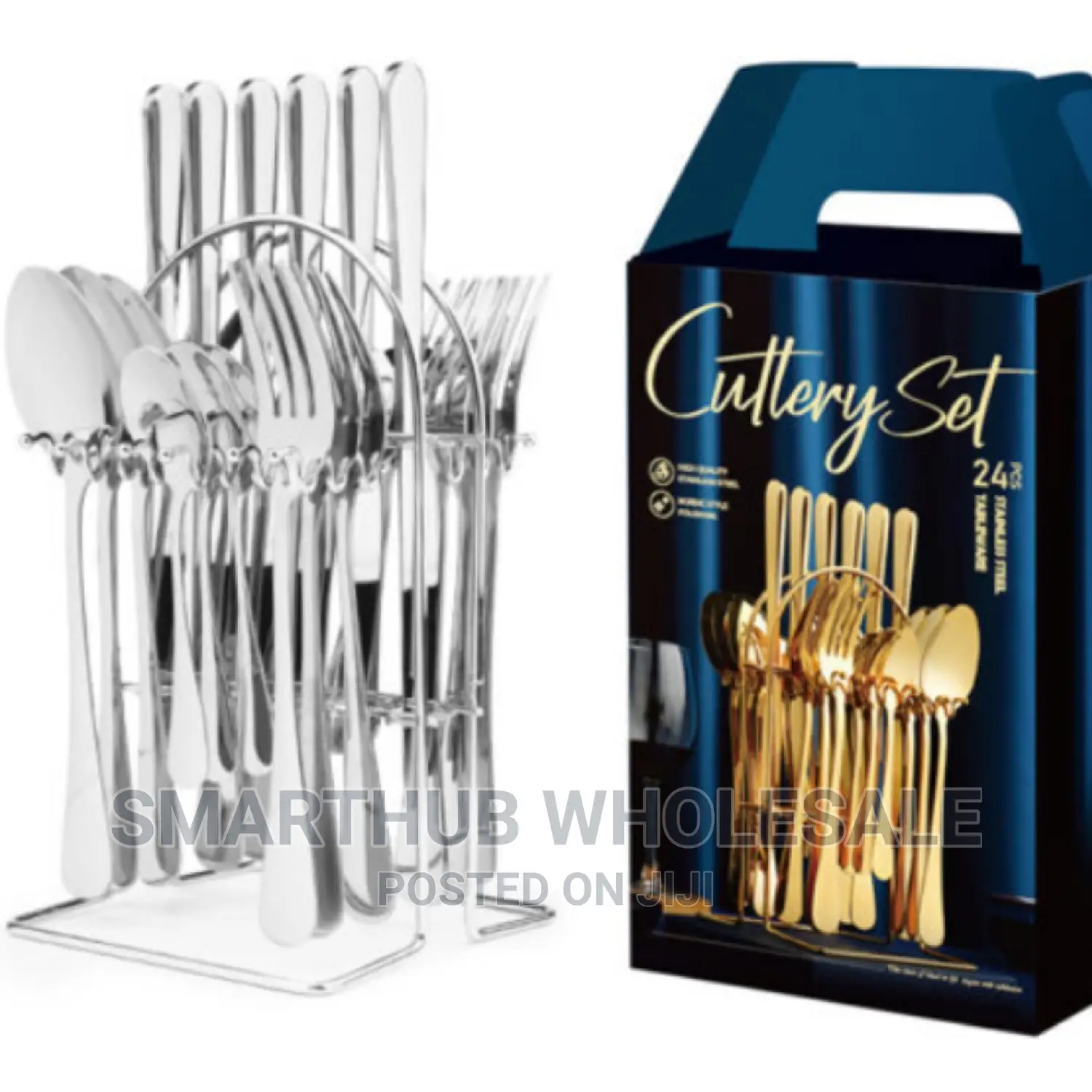 *24pc Cutlery Set (Silver Colour*