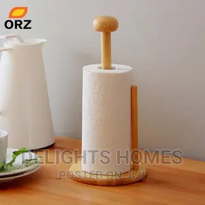 *Bamboo Wood Tissue Holder