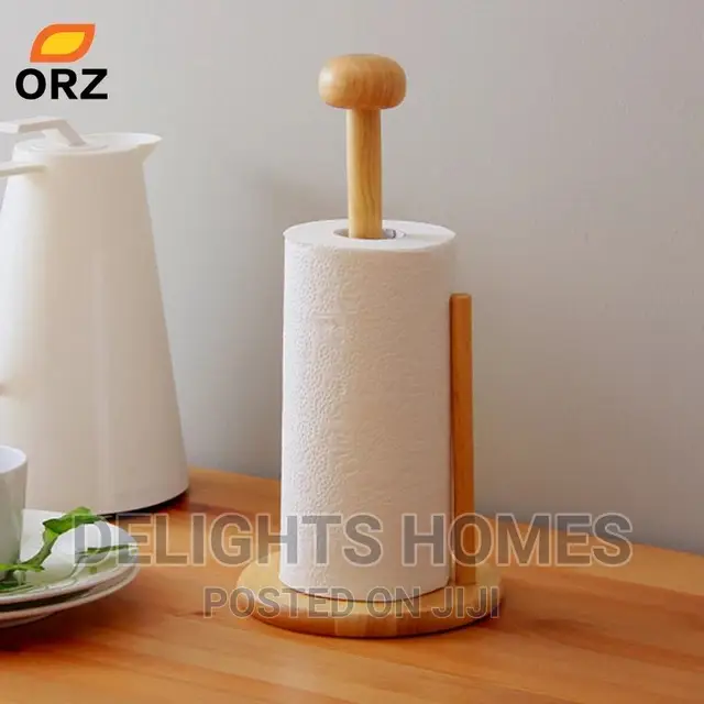 *Bamboo Wood Tissue Holder