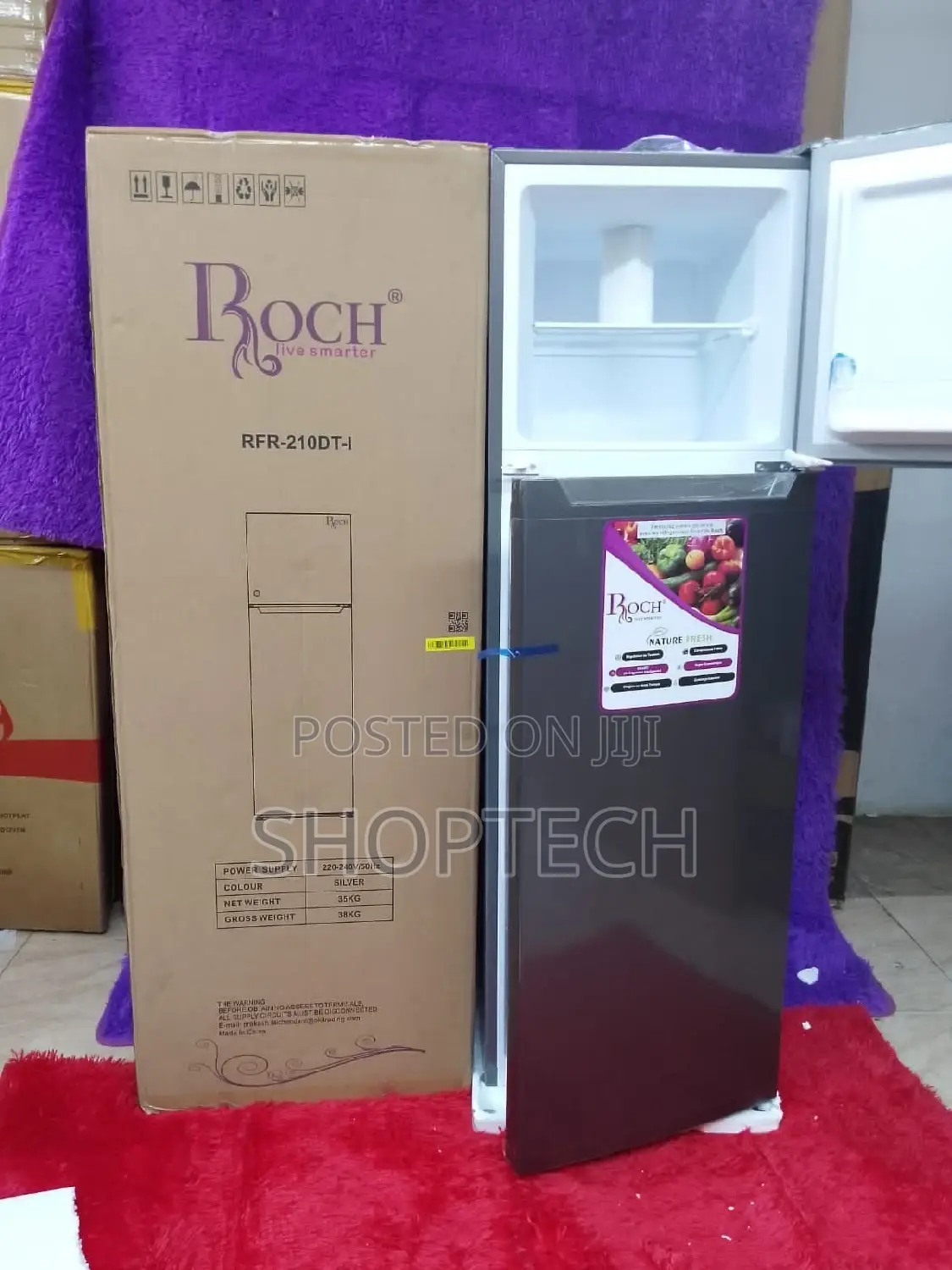 Roch 210DT Double Door Refrigerator