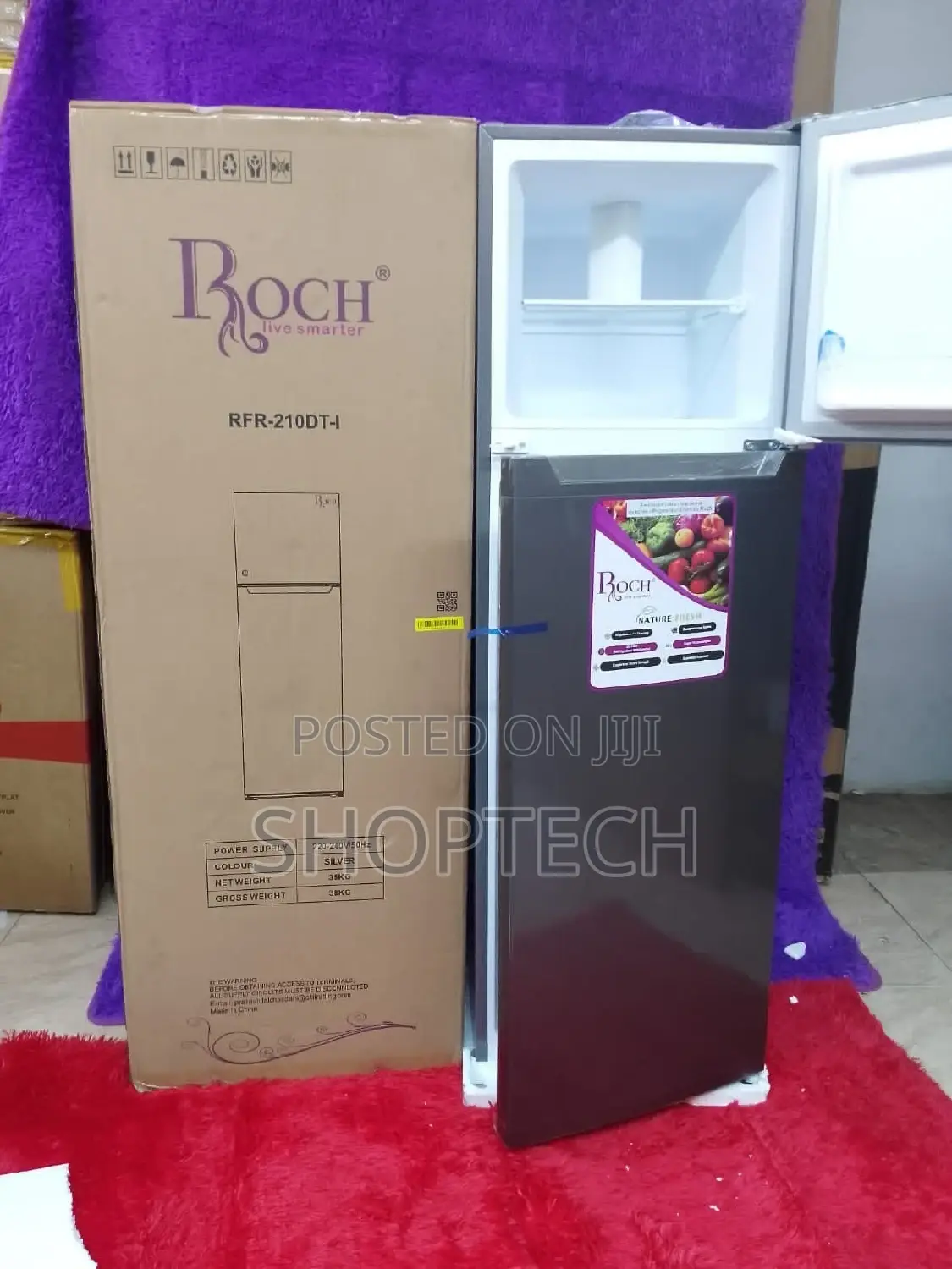 Roch 210DT Double Door Refrigerator