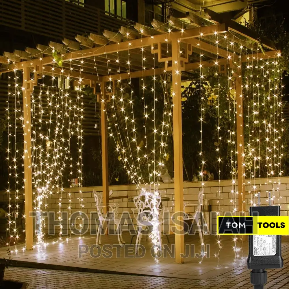 USB LED Fairy Curtain Lights 3m X 3m, Warm White