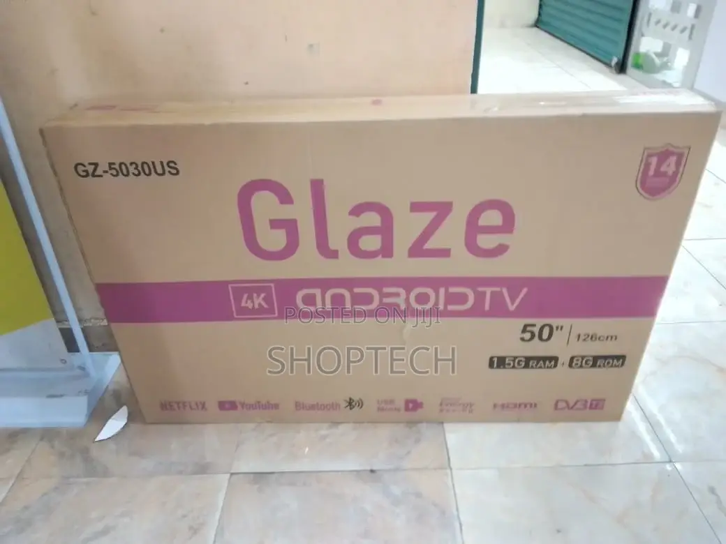 Glaze 50inch Android TV With Bluetooth 