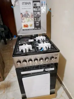 *Mika Standing Cooker 50cmx60cm. Electric Oven. Silver