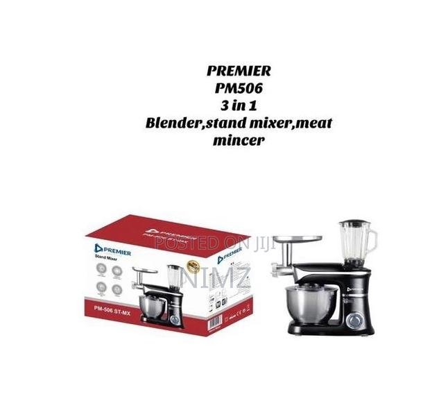 Premier Stand Mixer With Glass Jar Blender and Meat Mincer