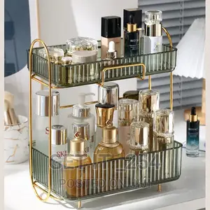 Acrylic Double Layer Cosmetic Organizer